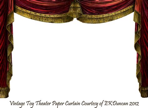 Red Stage Curtains Clipart