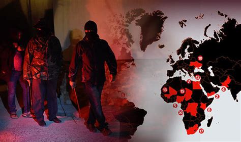 Mapped Most Dangerous Countries In The World Revealed Including Egypt