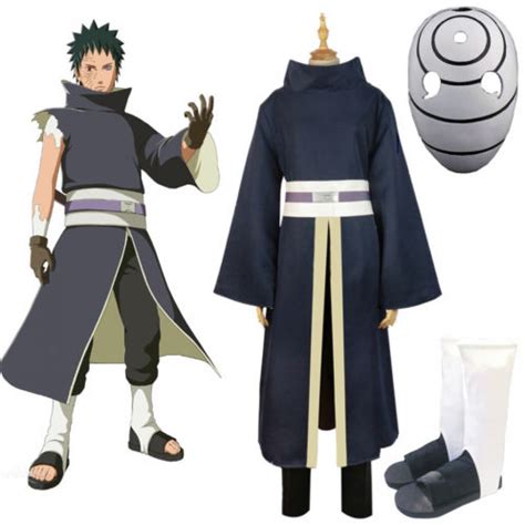 Naruto Akatsuki Ninja Uchiha Tobi Obito Madara Obito Cosplay Costume