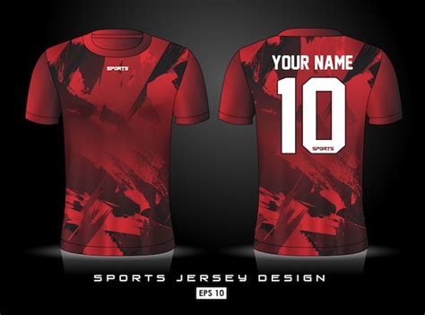 Premium Vector | Sports jersey template