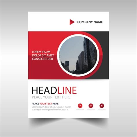 Free Vector Red Corporate Brochure Template