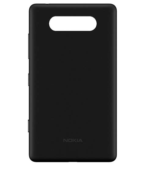 Nokia Back Panel For Nokia Lumia 820 Black Plain Back Covers Online