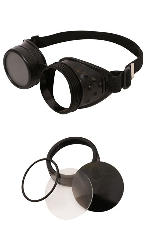 Black Goggles With Black Lens I Love Fancy Dress