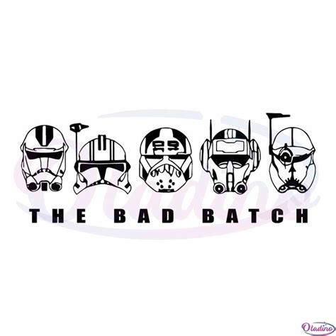 The Bad Batch Star War Crewneck Svg For Personal And Commercial Uses