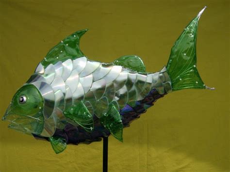 Pez Verde Artesanato De Garrafa De Plástico Decoração Com Garrafa