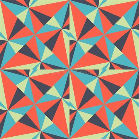 Bright Abstract Geometric Seamless Pattern Color Vector Illustration