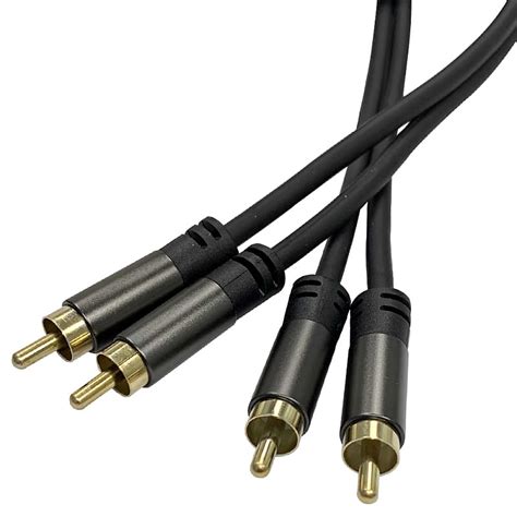 2 Channel 15 Foot Rca Male Audio Cable For Amps Home Reverb