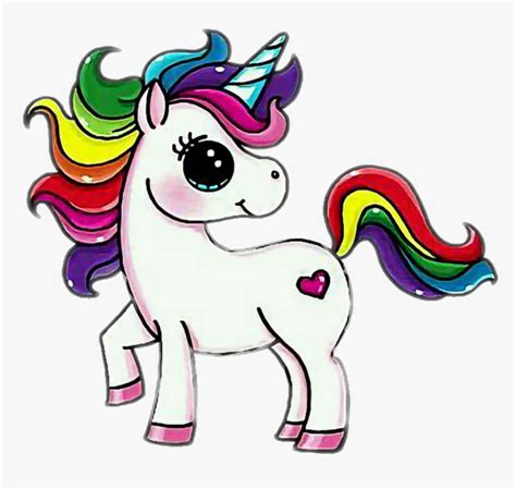 Mq Rainbow Rainbows Unicorn Horse Cartoon Unicorn Hd Png Download