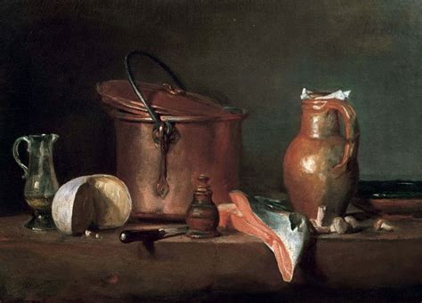 Still Life With A Copper Pot And A Piece Of Salmon — Jean Baptiste