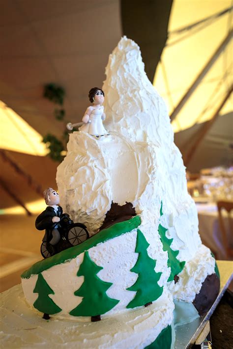Sophie And Zacs Ski And Cycling Themed Wedding Wedfest
