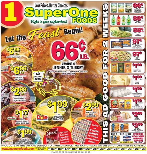 Super One Foods Weekly Ad Valid From 11152020 To 11282020