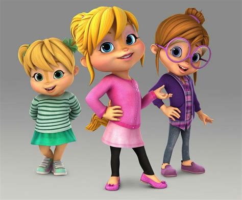 The Chipettes The Chipettes Alvin And The Chipmunks Happy Cartoon