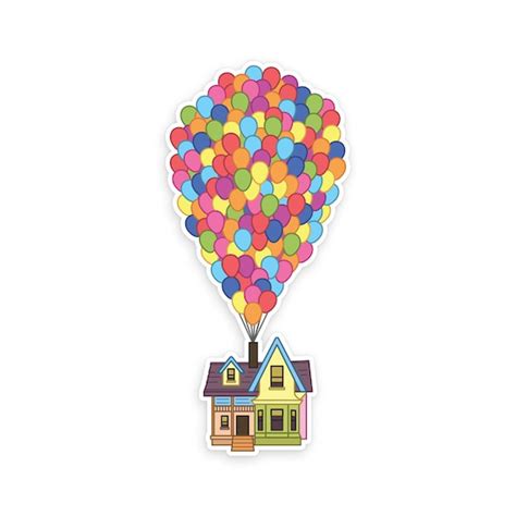 Up House Sticker Up Balloons Decal Up Movie Inspired Etsy
