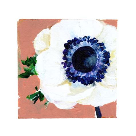 Anemone By Christine Lindstrom On Artfully Walls Floral Watercolor