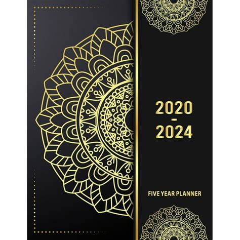 5 Year Planner 2020 2024 Lucky Flower 5 Year Planner Calendar Book