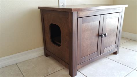 Large Odor Free Custom Hand Made In Usa Wood Cat Litter Box Cabinet