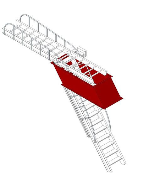 Precision Ladders Automatic Electric Disappearing Stairway Aluminium
