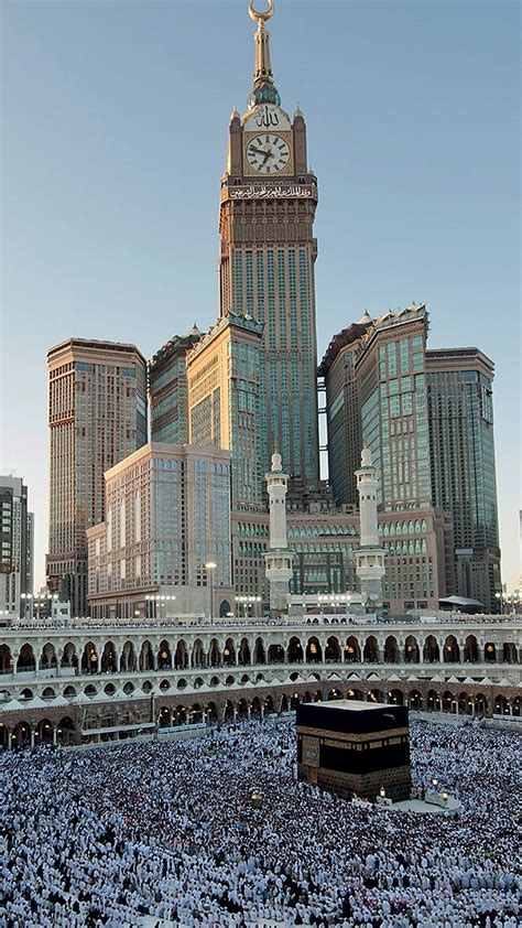 Makkah Royal Clock Tower Hotel Mekka Uhrturm Hd Handy Hintergrundbild