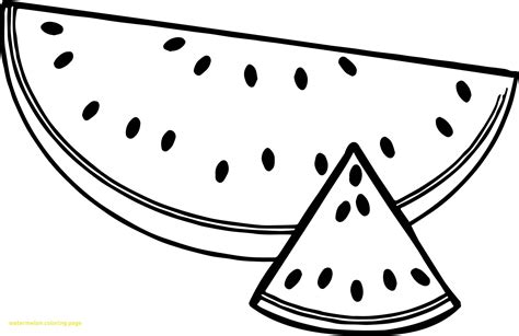 Watermelon Cartoon Coloring Page Coloring Pages