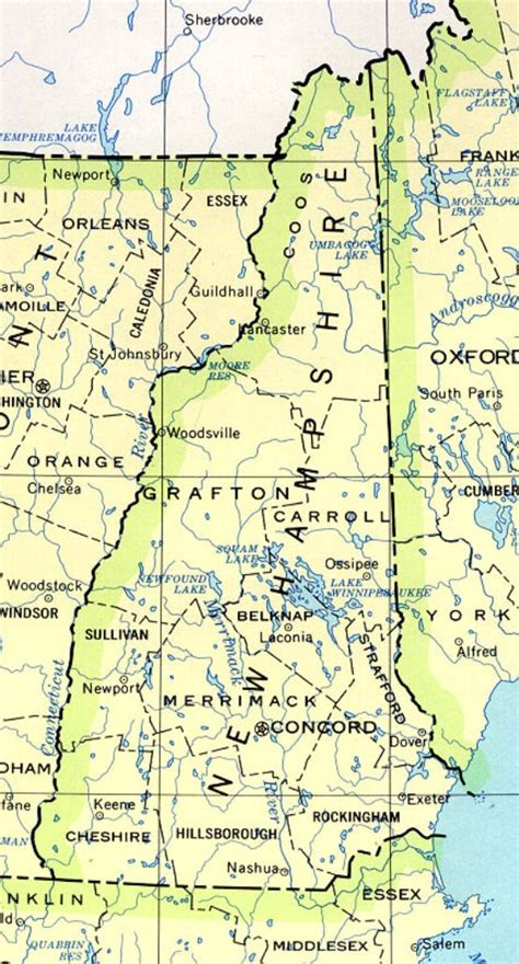 New Hampshire Base Map