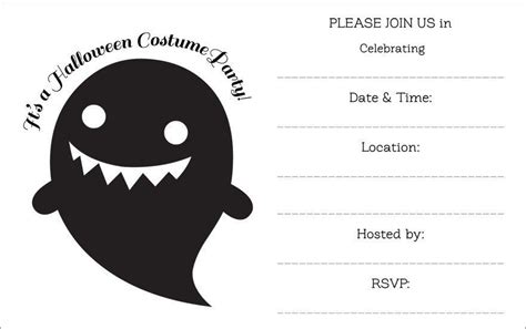 Free Halloween Invitations Templates Printable 16 Awesome Printable