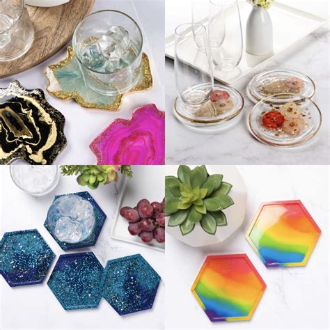 Handmade Crystal Resin Coasters Munimorogobpe
