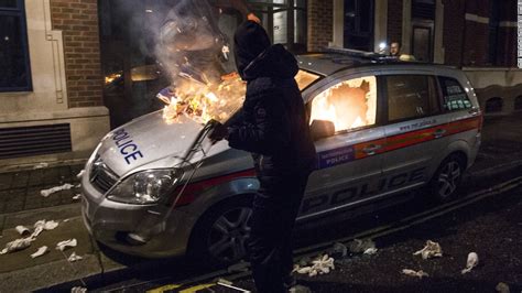 Anonymous Protest In London Descends Into Violence Cnn