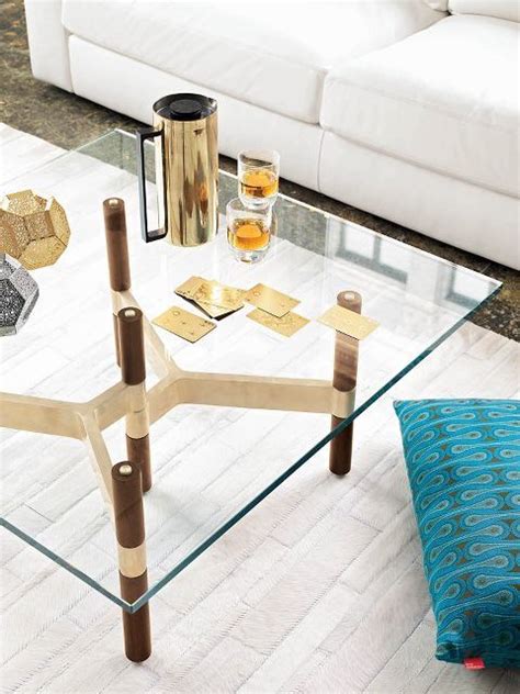 Shop your regional site for more relevant pricing and. helix table by Chris Hardy walnut/brass/glass coffee table at DWR | Coffee table, Coffee table ...