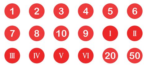 Numbers In Circles Png Images And Photos Finder