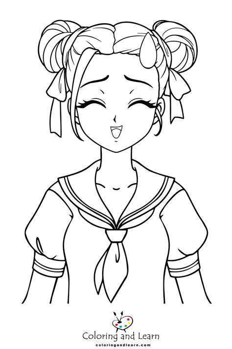 Anime Girl Coloring Pages 2024 Coloring And Learn