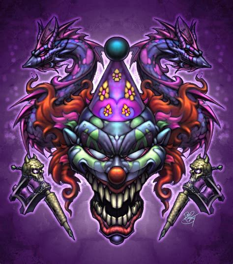 Evil Digital Art Evil Clown By David Bollt Scary Clowns Evil Clowns