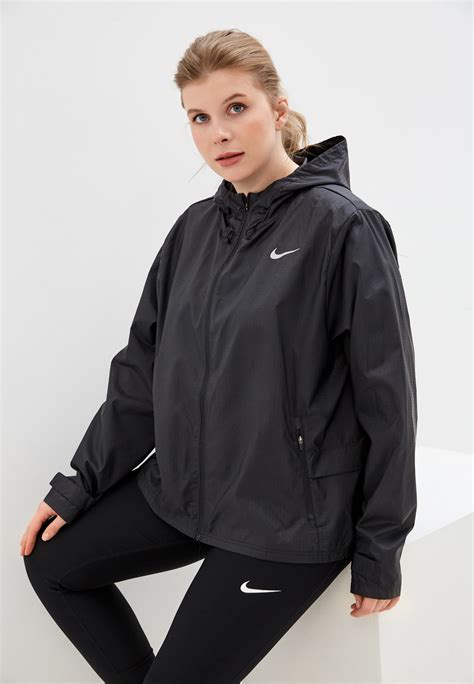 Ветровка Nike W Nk Essential Jacket Plus цвет черный Ni464ewjolx6