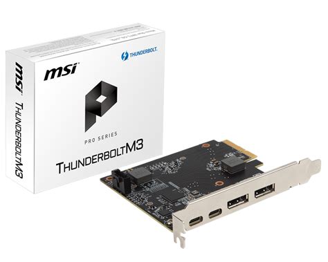 Specification Thunderboltm3 Msi Global The Leading Brand In High