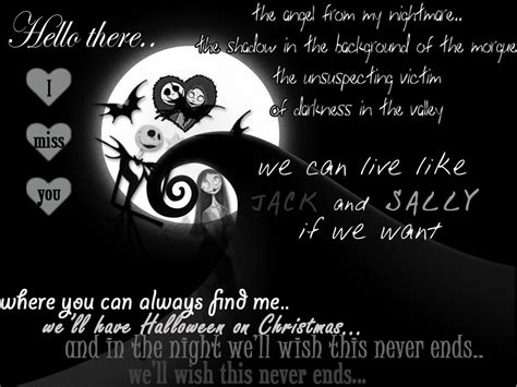 Jack And Sally Nightmare Before Christmas Quotes Quotesgram