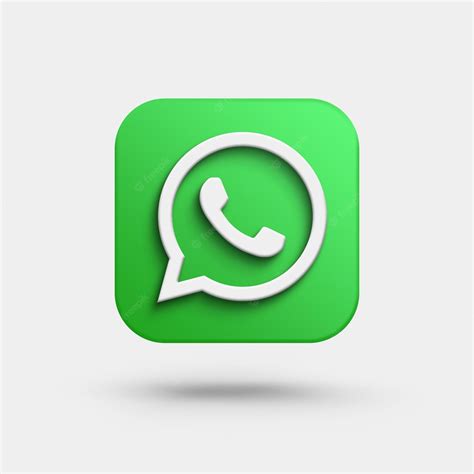 Premium Psd Whatsapp 3d Logo Social Media Icon Isolated
