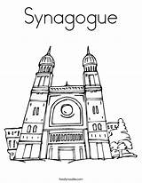 Synagogue Coloring Temple Judaism Clipart Worksheet Cliparts Lotus Library Outline Jesus Torah Twistynoodle Noodle Built California Usa sketch template