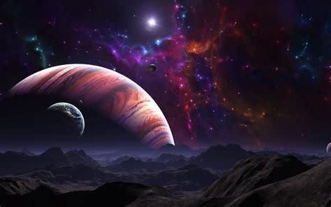 Wallpaper Science Fiction Planet Landscape Photos Cantik