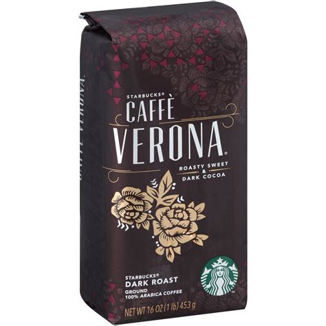 Starbucks 1 Lb Cafe Verona Dark Roast Ground Coffee Ground Servmart