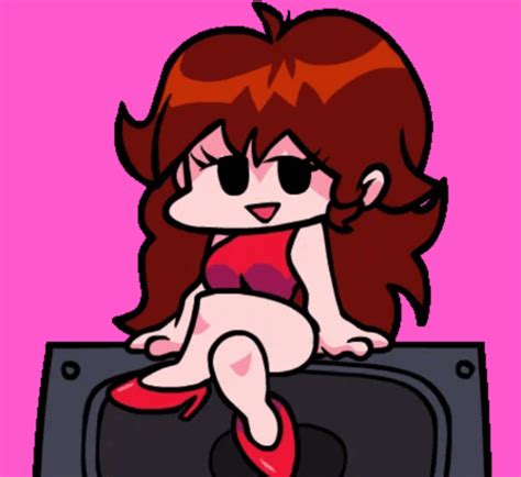 Fnf Girlfriend Sitting Pose  Em 2021 Animação Personagens