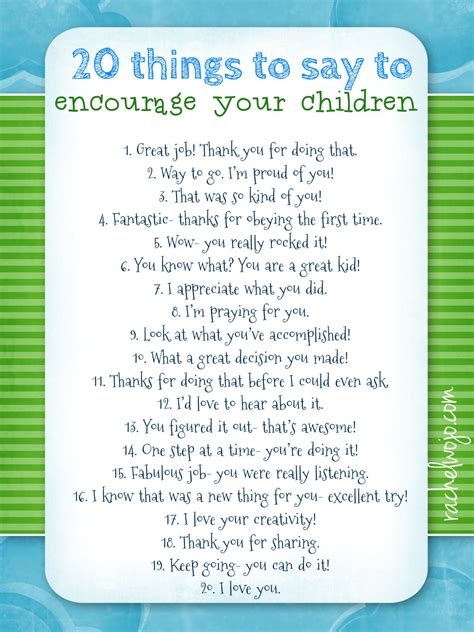 Maybe you would like to learn more about one of these? Free Encourage Your Children Printable | Free Homeschool ...