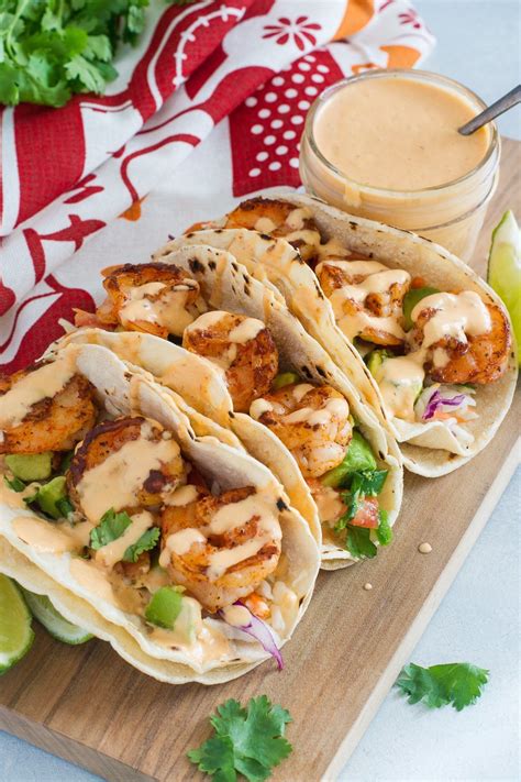 Easy Shrimp Tacos With Pineapple Chipotle Sauce Recipe Healthy