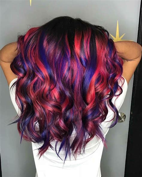 Purple And Red Hair Hair Color Purple Red Hair Color Purple Ombre Hair