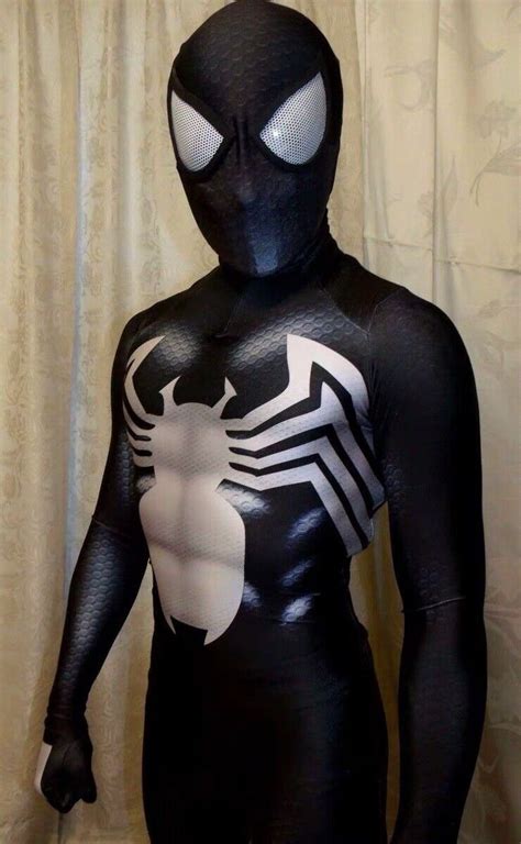 Venom Spider Man Cosplay Costume Jumpsuit Spider Man Zentai Suit Cos