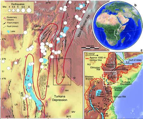 Tectonic Setting Of The Turkana Depression A Quaternary Faults