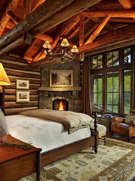 35 Gorgeous Log Cabin Style Bedrooms To Make You Drool Rustic