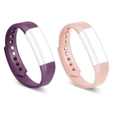 Snagshout 2PCS Purple Nude Pink Bands For Fitbit Alta