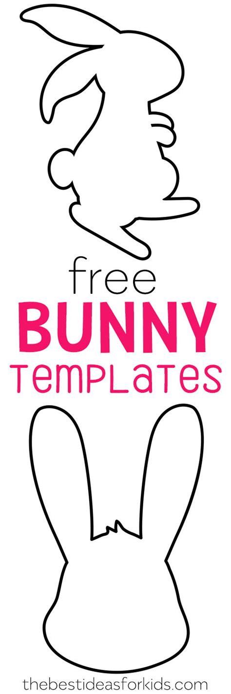 Use these free printable templates if you are decorating for your classroom. Easter Bunny Template - The Best Ideas for Kids