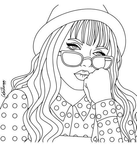 Coloring Page Fashion Gal Coloring Pages Cute Coloring Pages Blank