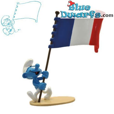 Clarisse agbegnenou porte le drapeau! Pixi Origin iii: Le schtroumpf avec porte-drapeau France ...