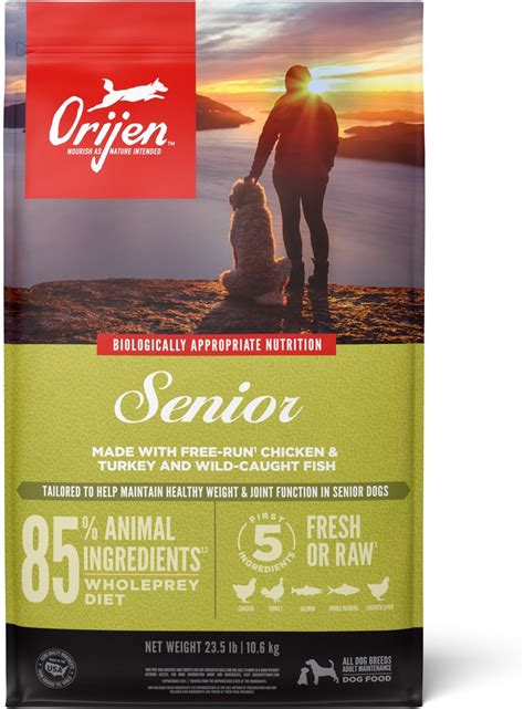 Orijen Senior Grain Free Dry Dog Food 25 Lb Bag